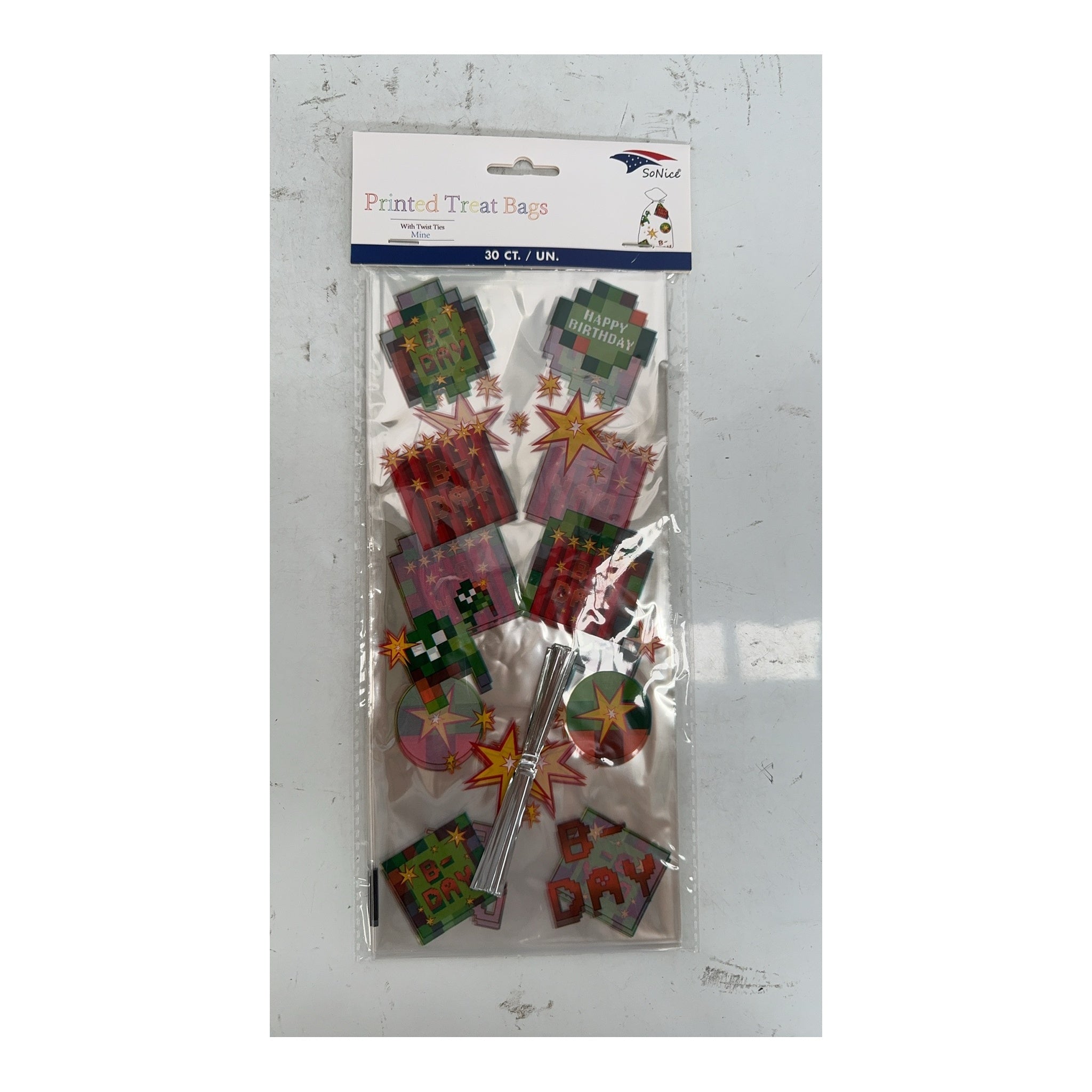 Cellophane bags 30 ct Mining Game 240Pk/Cs
